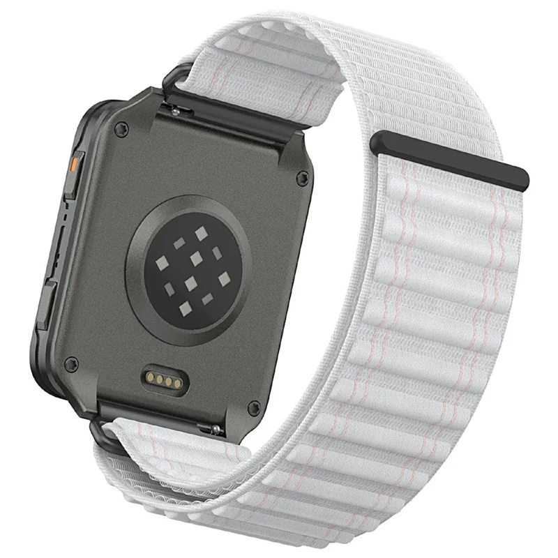 Wave Design Nylon Strap for Garmin Venu X1 Quick Release Breathable Smart Watch Band - White