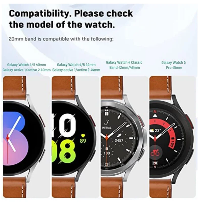 22mm Fiber Leather Watch Band for Huawei Watch GT 6 Pro / 6 / 5 Pro / 5 / 4 / 3 / 2 46mm Stitching Line Quick Release Replacement Strap - Brown