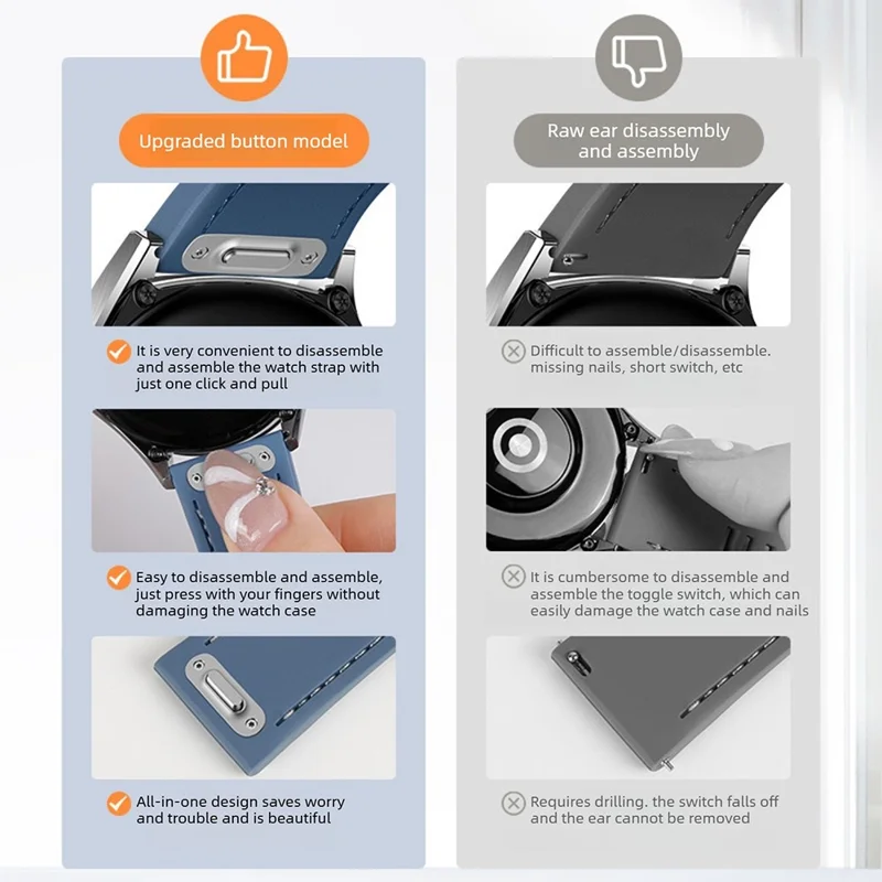 For Huawei Watch GT 6 46mm Silicone Watch Band 22mm Quick Release Button Hollow Reverse Buckle Wrist Strap - Lake Green