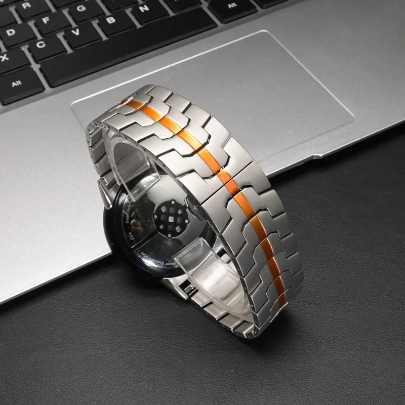 Watch Band For Google Pixel Watch 3 41mm / Watch 2 / Watch Butterfly Clasp Stainless Steel Wrist Strap - Silver