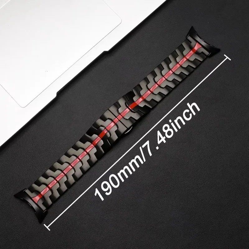 Watch Band For Google Pixel Watch 3 41mm / Watch 2 / Watch Butterfly Clasp Stainless Steel Wrist Strap - Silver