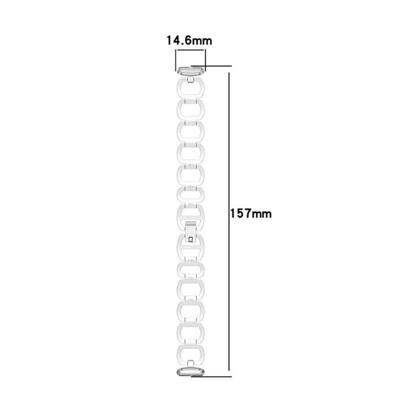 Stainless Steel Watch Band Replacement Bracelet Strap for Fitbit Luxe / Special Edition - Silver