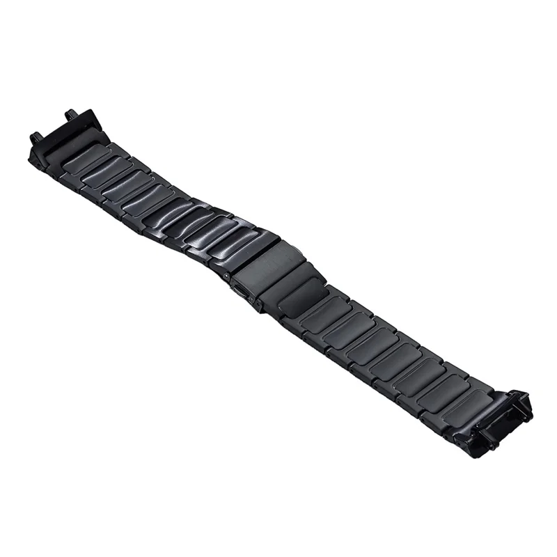 For Huami Amazfit T-Rex 2 Titanium Alloy Watch Strap Replacement Wrist Band - Black
