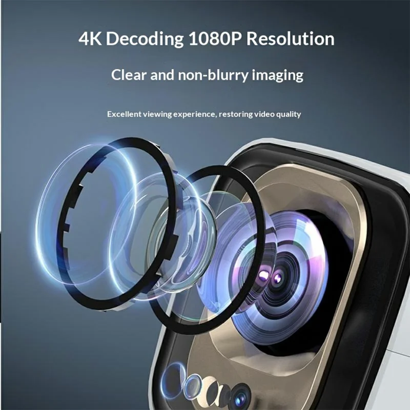 YESIDO TV16 1080P Projektor Auto Fokus Bluetooth-Kompatibel 5.4 Smart Hjemmeteatersystem - EU Stik