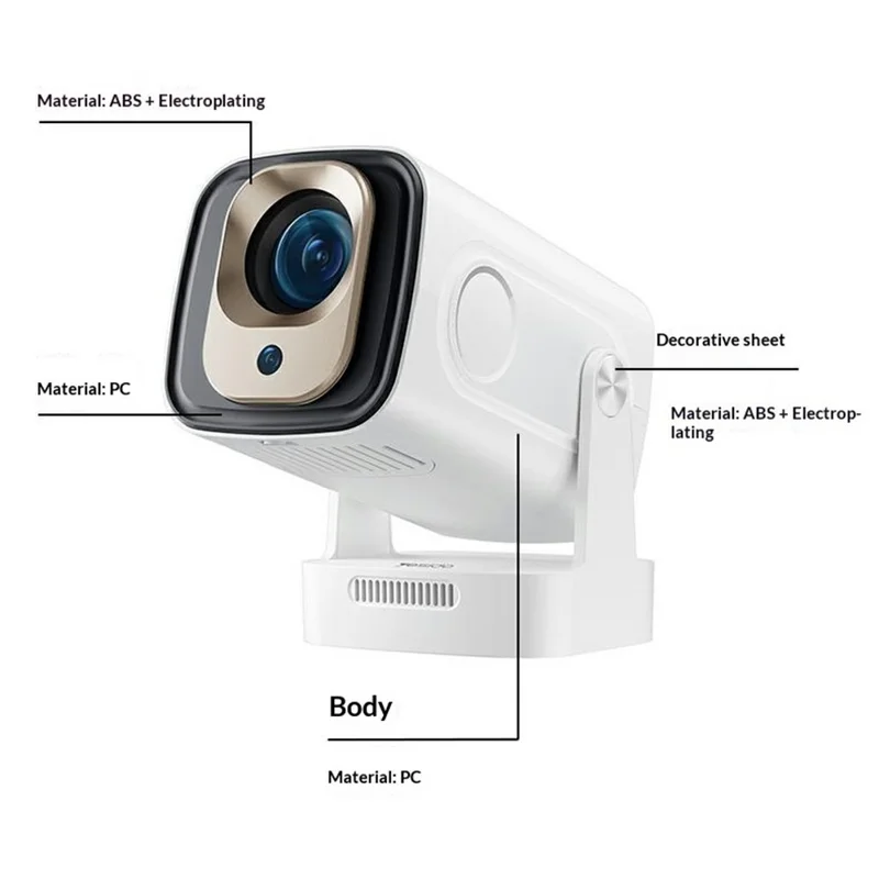 YESIDO TV16 1080P Projektor Auto Fokus Bluetooth-Kompatibel 5.4 Smart Hjemmeteatersystem - EU Stik