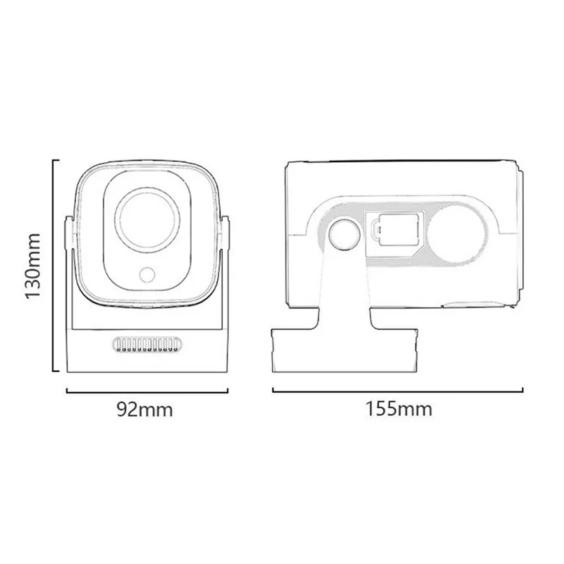 YESIDO TV16 1080P Projektor Auto Fokus Bluetooth-Kompatibel 5.4 Smart Hjemmeteatersystem - EU Stik