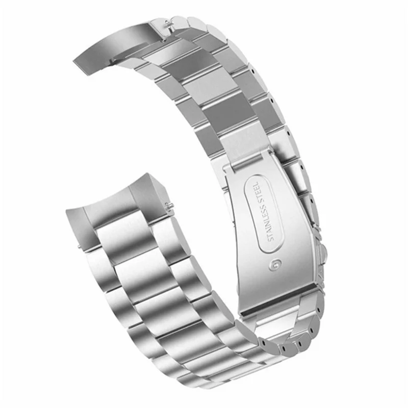 For Oppo Watch X  /  X2 Watch Band Titanium Alloy 3-Bead Wrist Strap - Silver