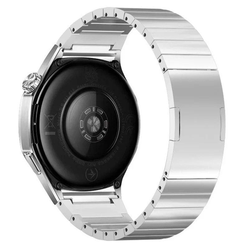 For Oppo Watch X  /  X2 Wrist Band Titanium Alloy 1-Bead Watch Strap with Folding Clasp - Silver