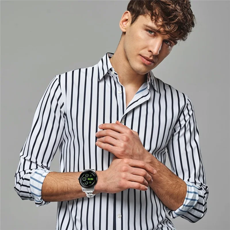 For Google Pixel Watch 4  /  3 45mm Watch Band Stainless Steel Metal Chain Adjustable Bracelet Strap - Silver