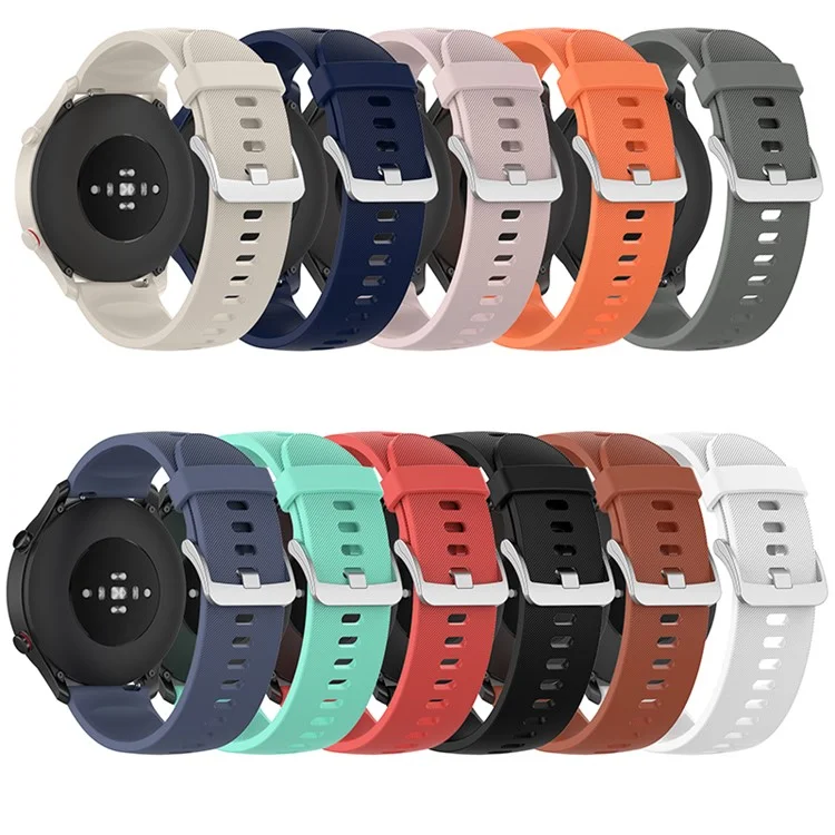 Smart Watch Strap Replacement Silicone Wrist Band for Xiaomi Mi Watch Color Sports - Brown