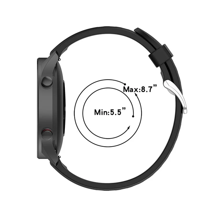 Smart Watch Strap Replacement Silicone Wrist Band for Xiaomi Mi Watch Color Sports - Brown