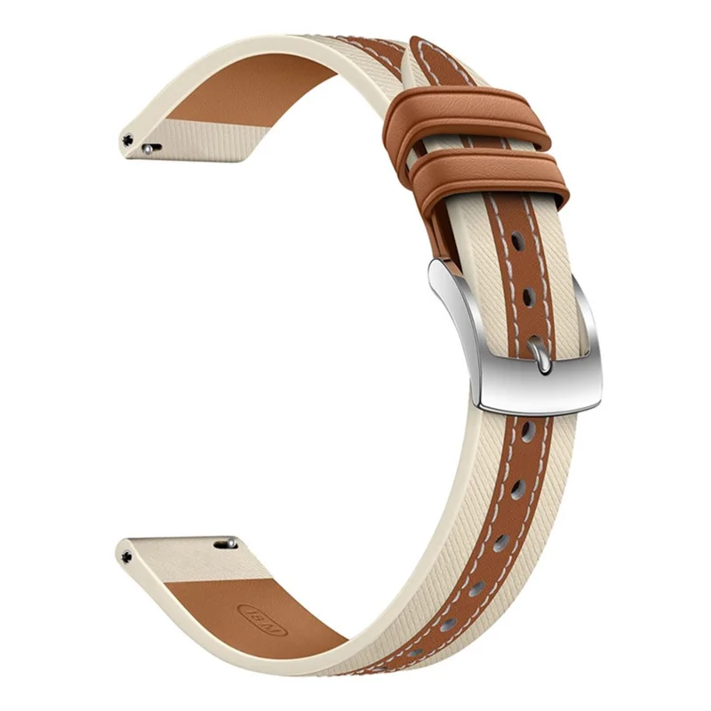 Watch Strap for Xiaomi Smart Band 10 / 9 / 8 Genuine Cow Leather Replacement Watchband - Brown