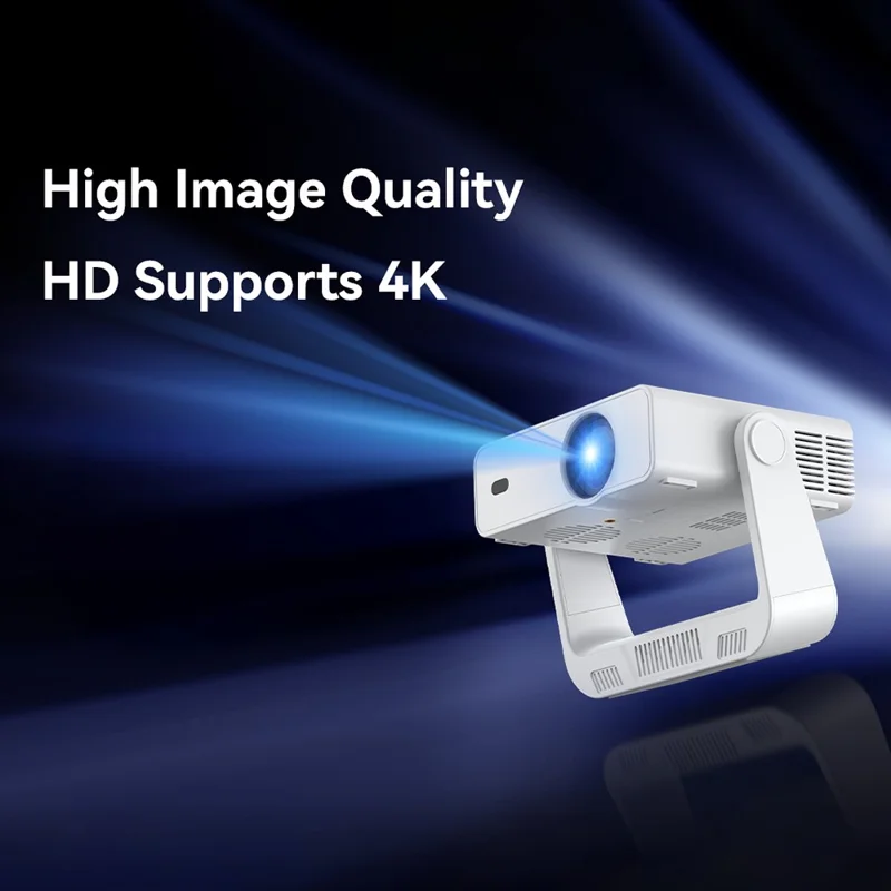 IMC880 Портативный 4K проектор WiFi 6 BT 5.0 200 ANSI люменов Android 14 мини-проектор, 1+8 ГБ — ЕС вилка