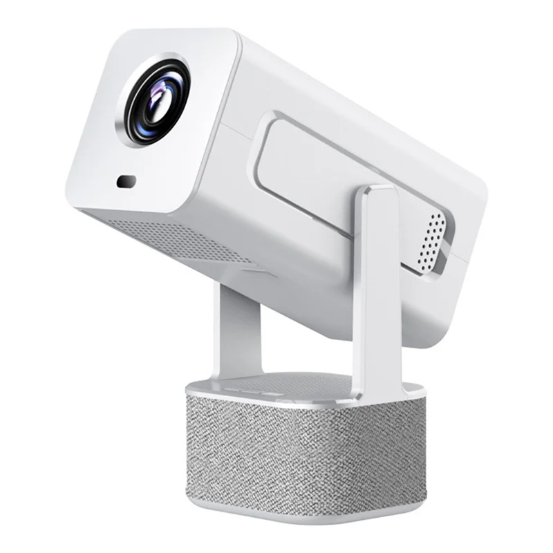 IMC360 1GB+8GB LCD Projector Autofocus 1080P HD WiFi 6 Home Cinema Projector, Dual Speakers, Cloth Coating Base - White  /  EU Plug