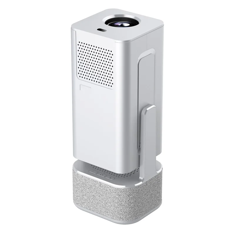 IMC360 1GB+8GB LCD Projector Autofocus 1080P HD WiFi 6 Home Cinema Projector, Dual Speakers, Cloth Coating Base - White  /  EU Plug