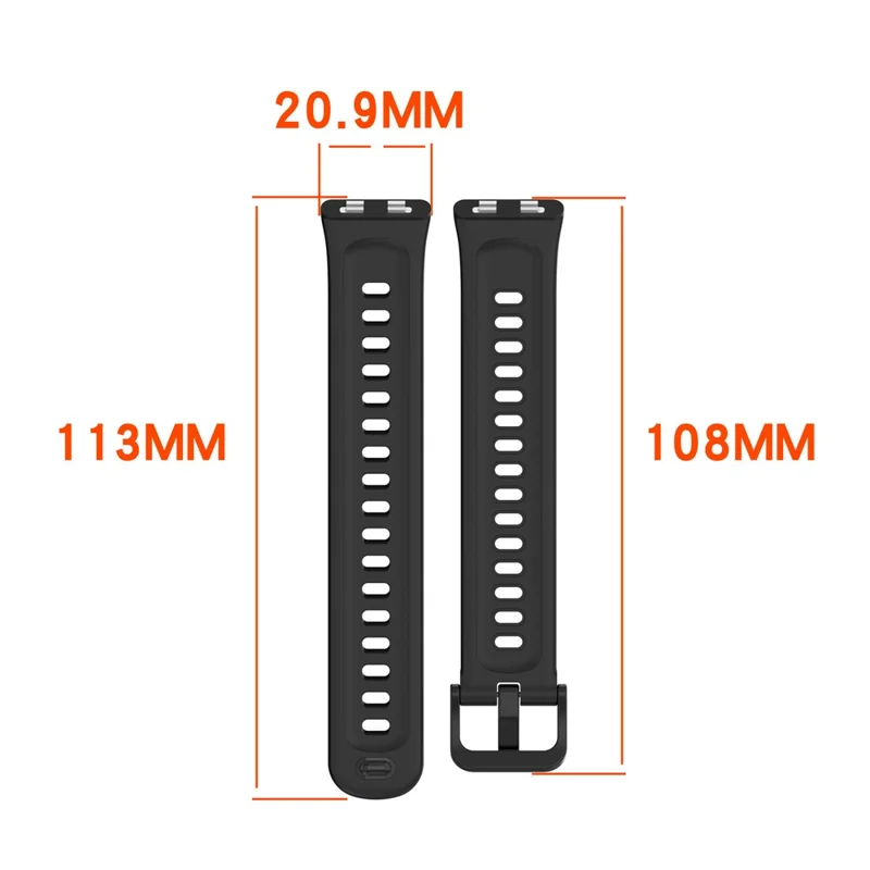 Wave Texture Silicone Strap for Huawei Band 11 / 11 Pro / 11 NFC / 11 Pro NFC Metal Buckle Watch Band - White