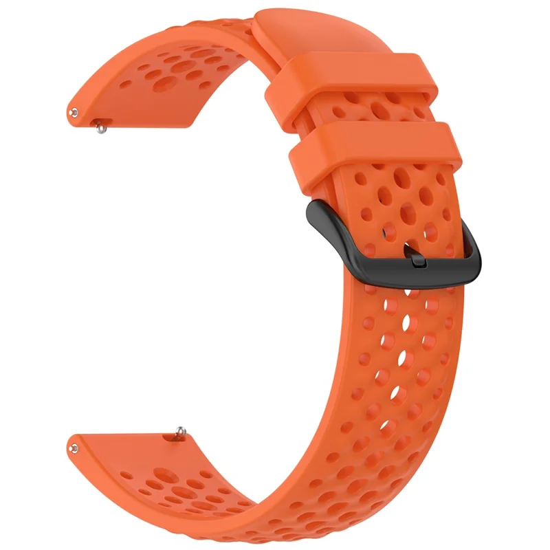 For Huami Amazfit Active Max Silicone Watch Strap Holes Design Breathable Sport Band - Orange
