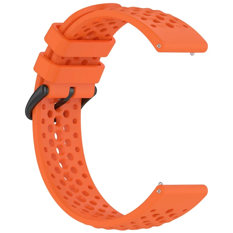 For Huami Amazfit Active Max Silicone Watch Strap Holes Design Breathable Sport Band - Orange