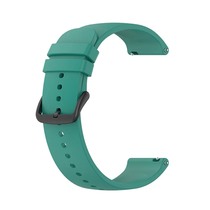 Soft Silicone Adjustable Smart Watch Band Replacement Strap 20mm for Samsung Galaxy Watch 5 / Watch 5 Pro  / Watch4 Classic 46mm 42mm / Galaxy Watch4 44mm 40mm / Galaxy Watch3 41mm / Watch Active - Dark Green