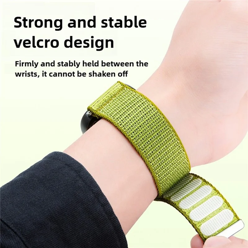 Woven Nylon Strap for Huawei Band 11 Pro  /  11 Magic Tape Watch Band Replacement Wristband - Green