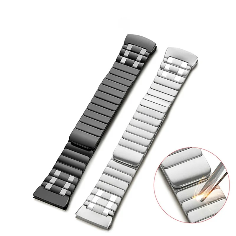 For Huawei Watch 4 Pro Stainless Steel Band Magnetic Quick Release Metal Watch Strap - Titanium