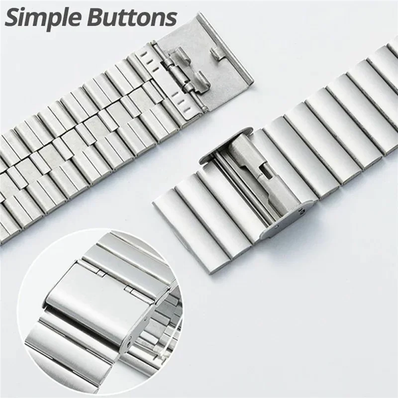 Bamboo Link Strap for Huawei Band 11 Pro NFC / 11 NFC / 11 Pro / 11 Stainless Steel Metal Watch Band Replacement - Silver