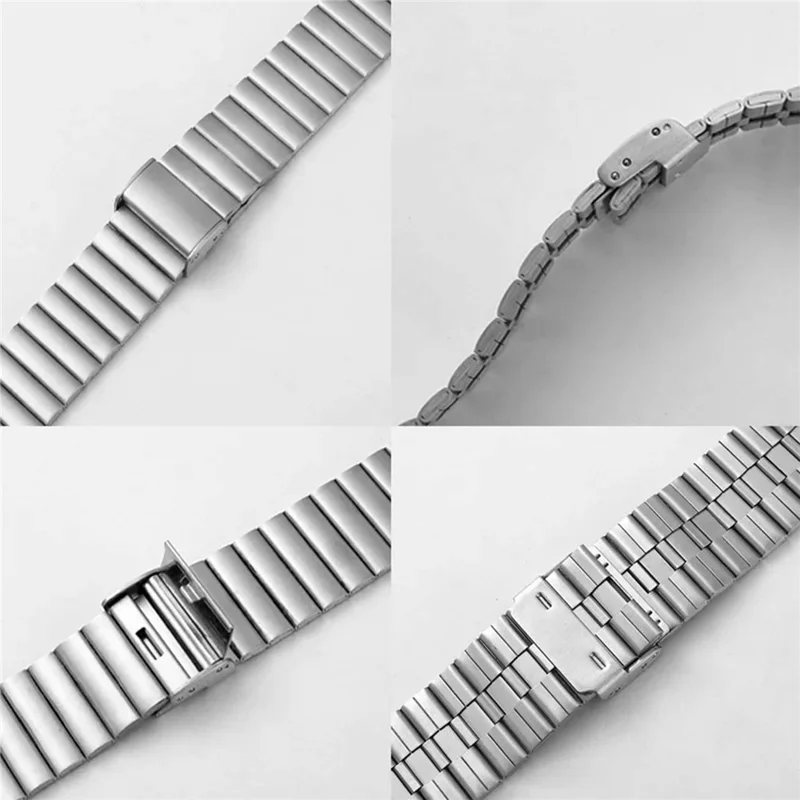 Bamboo Link Strap for Huawei Band 11 Pro NFC / 11 NFC / 11 Pro / 11 Stainless Steel Metal Watch Band Replacement - Silver