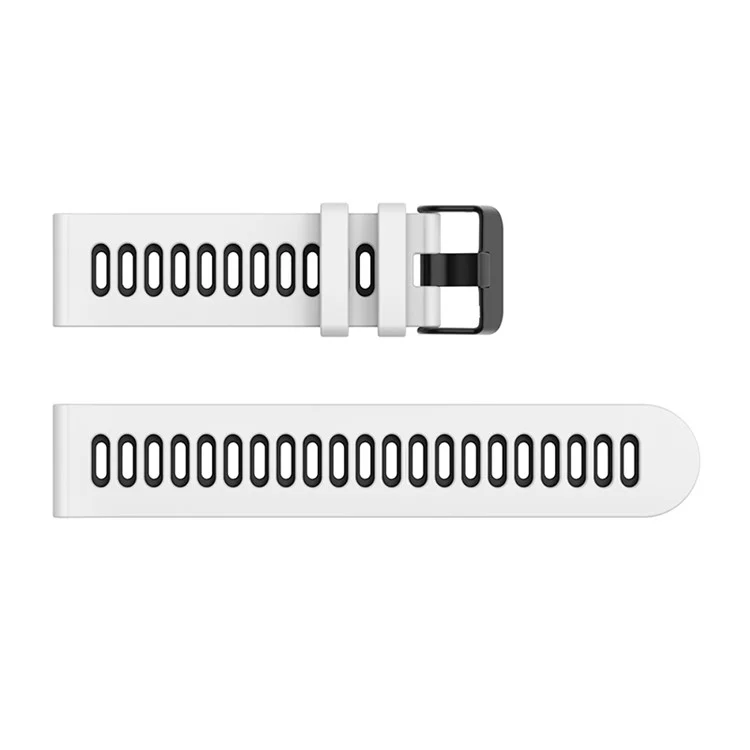 Correa de repuesto para reloj inteligente Silicona Banda de muñeca 22mm para Xiaomi Mi Watch Color Sports - Blanco/Negro