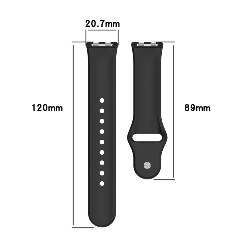 Silicone Watch Band for Huawei Band 11 / 11 Pro / 11 NFC / 11 Pro NFC Reverse Buckle Wrist Strap - Black