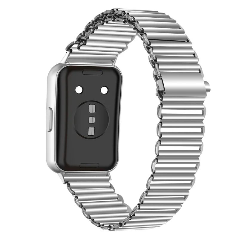Watch Band for Huawei Band 11 Pro NFC / 11 NFC / 11 Pro / 11 Sport Slingshot Buckle Loop Strap - Silver