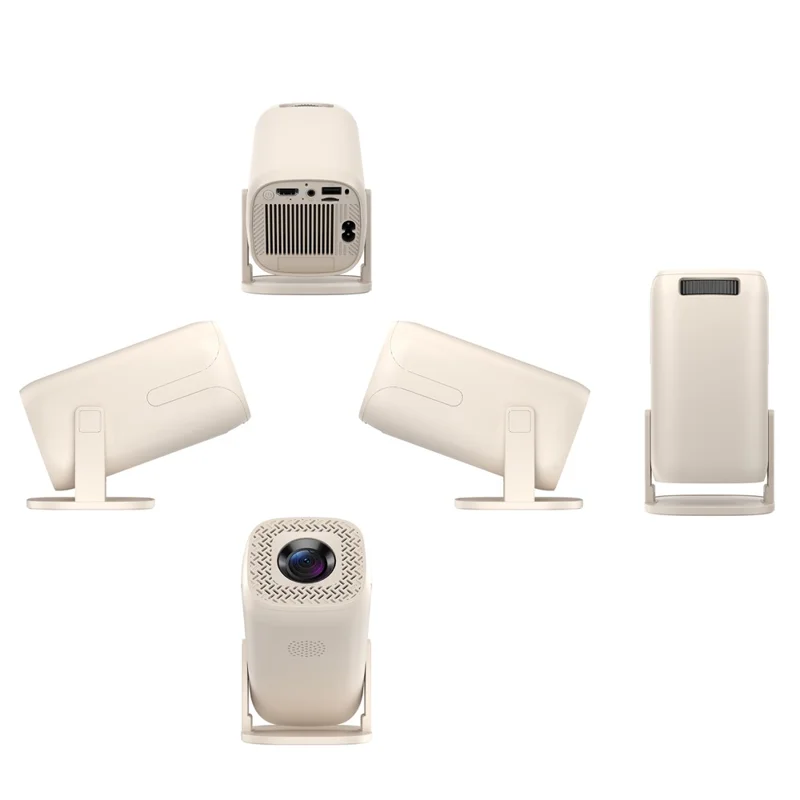 Mini-Beamer mit 2,1-Zoll-Bildschirm, 180 ANSI-Lumen, 8K-Decodierung, automatische Keystone-Korrektur, über 500 kostenlose Kanäle, Heimkino-Beamer – EU-Stecker