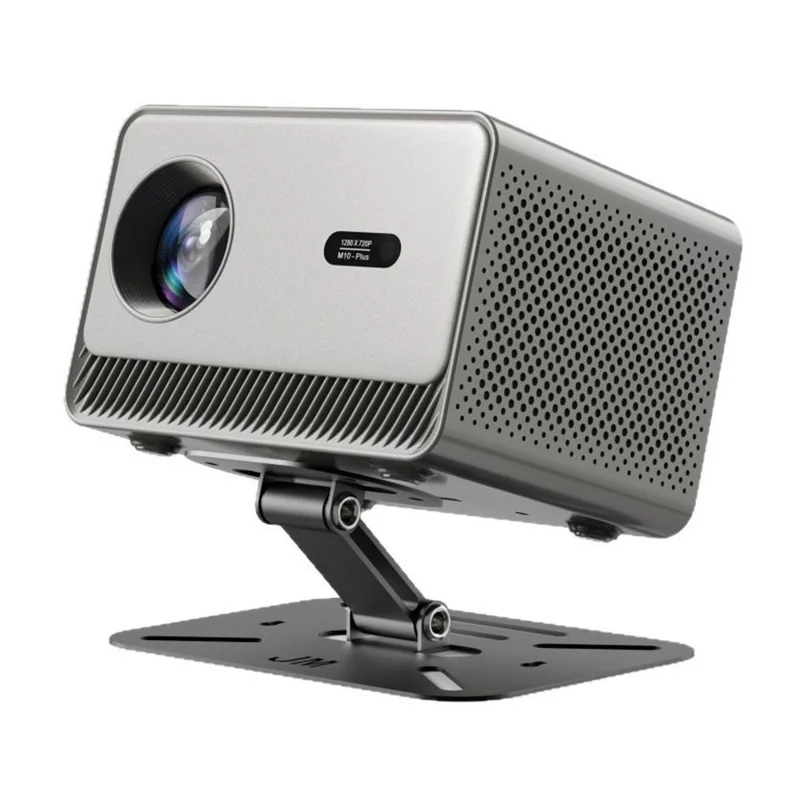 M10 Plus Tragbarer Mini-Projektor 720P HD Android 11 4K-Decodierung WiFi 6 Dualband Heimkino-Projektor – Grau