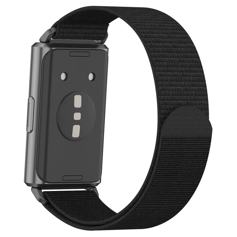 Strap for Huawei Band 11 Pro NFC / 11 NFC / 11 Pro / 11 Nylon Loop Band Round Tail Replacement Wristband - Black