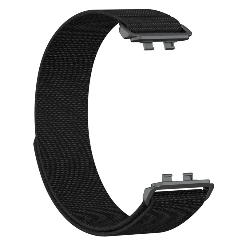 Strap for Huawei Band 11 Pro NFC / 11 NFC / 11 Pro / 11 Nylon Loop Band Round Tail Replacement Wristband - Black