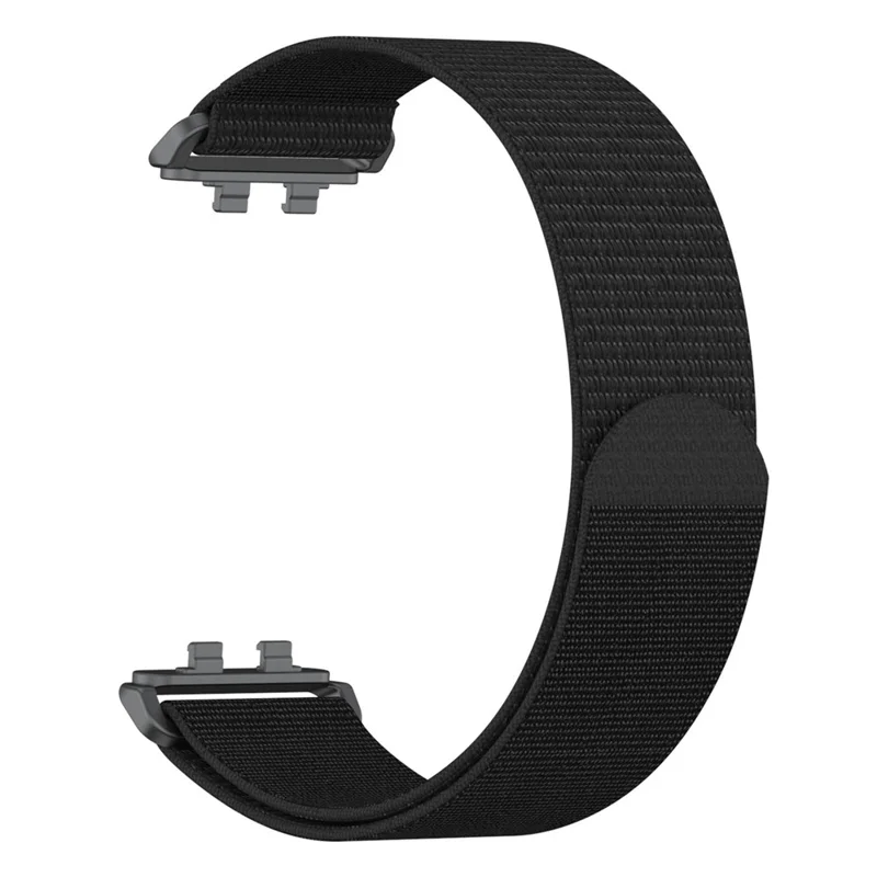 Strap for Huawei Band 11 Pro NFC / 11 NFC / 11 Pro / 11 Nylon Loop Band Round Tail Replacement Wristband - Black