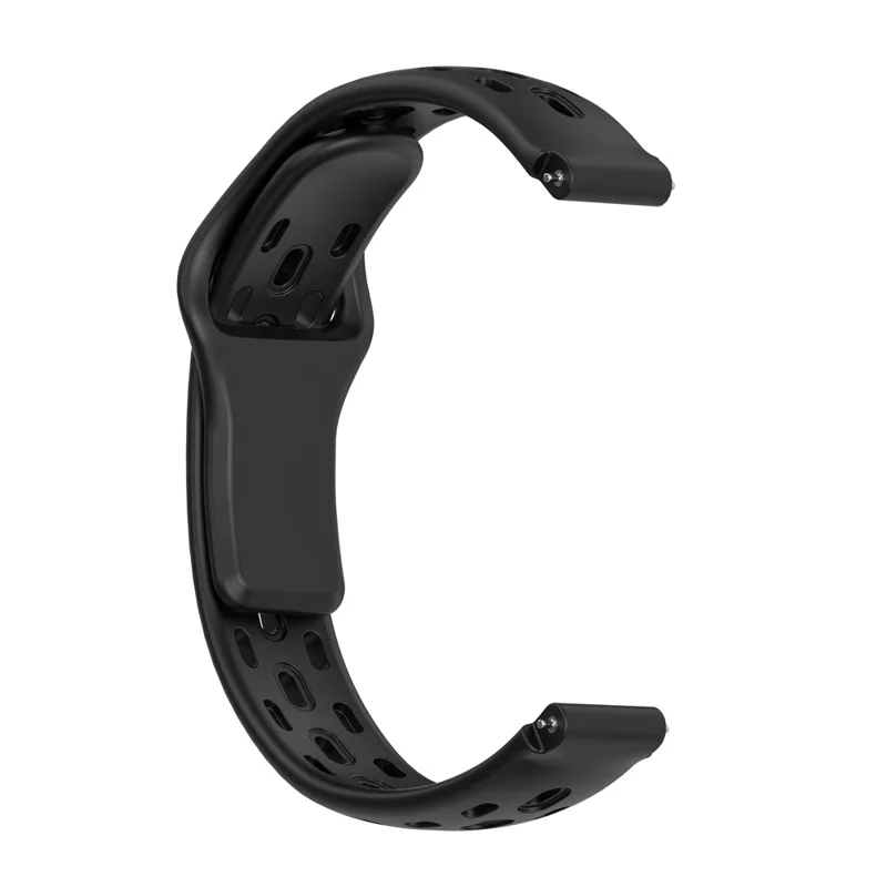 Watch Band for Huawei Band 11 Pro NFC / 11 NFC / 11 Pro / 11 Holes Design Silicone Wrist Strap - Black