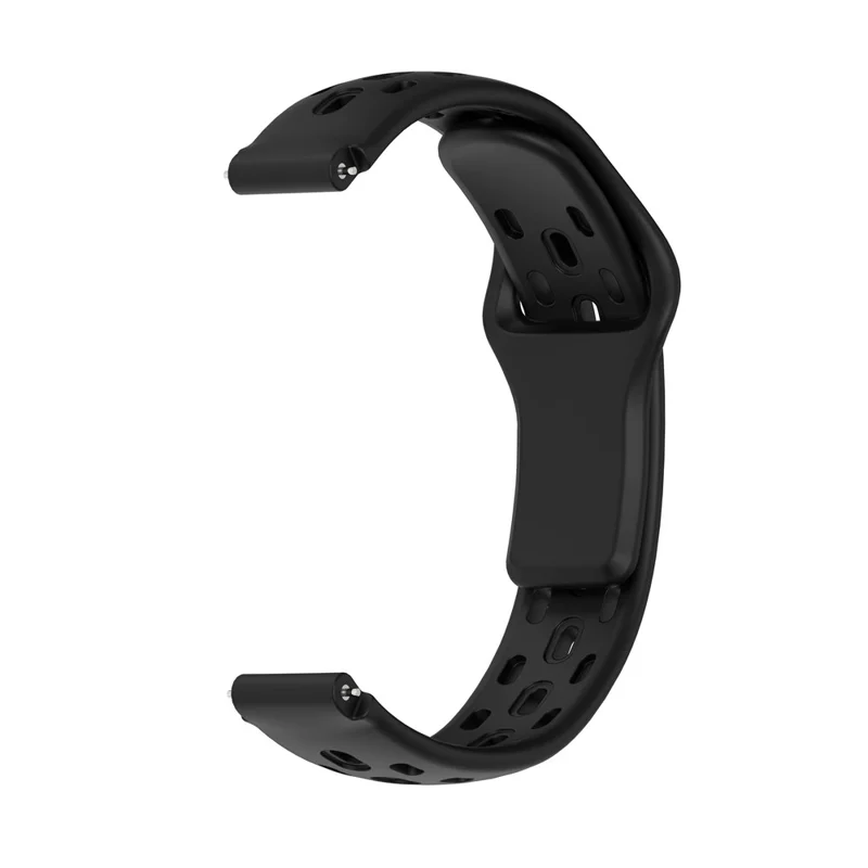 Watch Band for Huawei Band 11 Pro NFC / 11 NFC / 11 Pro / 11 Holes Design Silicone Wrist Strap - Black