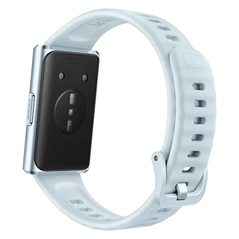 Strap for Huawei Band 11 Pro NFC / 11 NFC / 11 Pro / 11 Quick Release Fluororubber Band with Pin Buckle Replacement Wristband - Wavy Blue