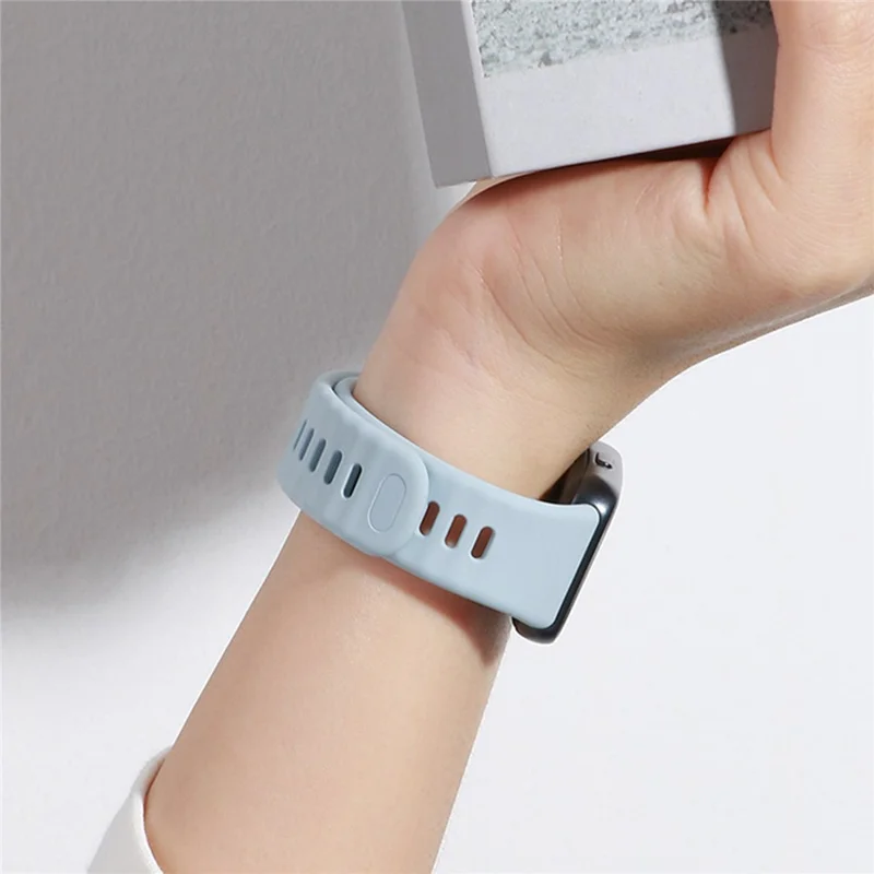Strap for Huawei Band 11 Pro NFC / 11 NFC / 11 Pro / 11 Quick Release Fluororubber Band with Pin Buckle Replacement Wristband - Wavy Blue
