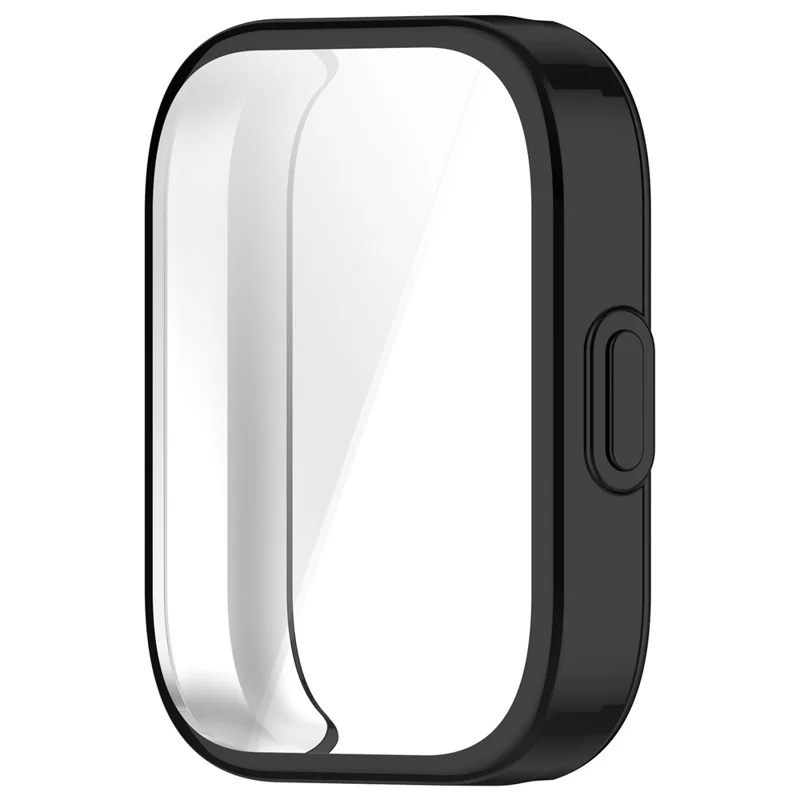 For Huami Amazfit Bip 5 Unity A2324 3-Bead Stainless Steel Strap with TPU Full Cover Watch Case and Removal Tool - Black