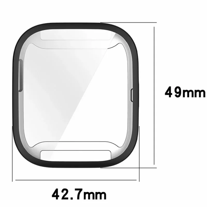For Huami Amazfit Bip 6 A2435 3-Bead Stainless Steel Strap with TPU Full Cover Watch Case and Removal Tool - Black