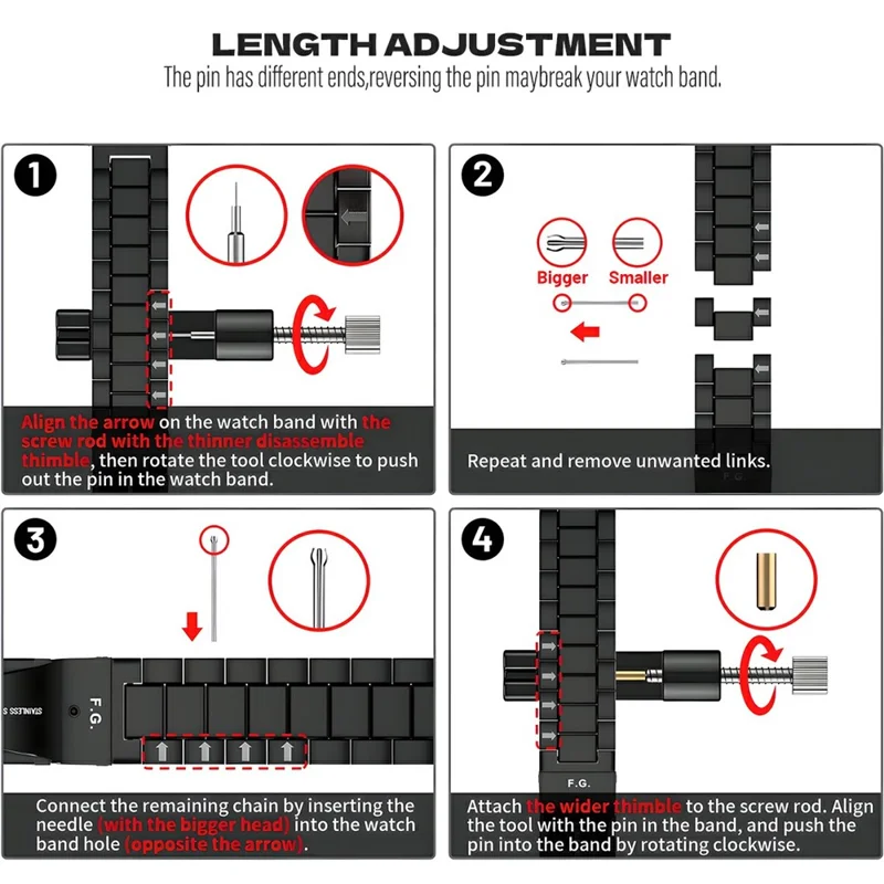 For Samsung Galaxy Fit3 3-Bead Stainless Steel Strap with TPU Full Cover Watch Case and Removal Tool - Silver - Silver