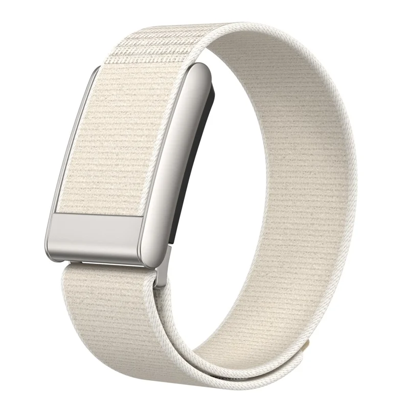 For WHOOP 5.0 Breathable Nylon Loop Band Magic Tape Adjustable Sports Watch Strap - Starlight