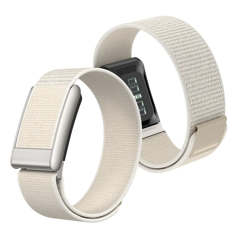 For WHOOP 5.0 Breathable Nylon Loop Band Magic Tape Adjustable Sports Watch Strap - Starlight