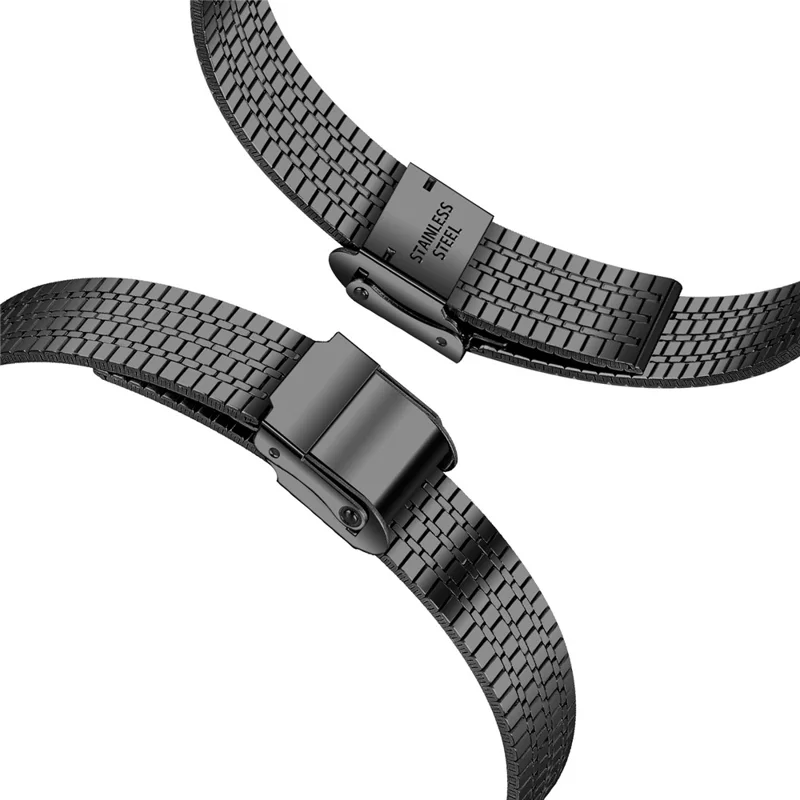 Ремешок для часов Huawei Band 11 Pro NFC / 11 NFC / 11 Pro / 11, 7-ми бусинный, электролитически покрытый нержавеющей сталью, черный