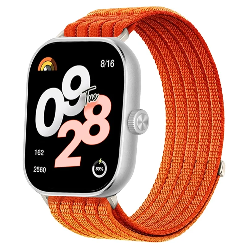 Strap for Xiaomi Smart Band 10 Pro / 9 Pro / 8 Pro / Redmi Watch 6 / 5 / 4 Nylon Breathable Woven Band Replacement Wristband - Orange