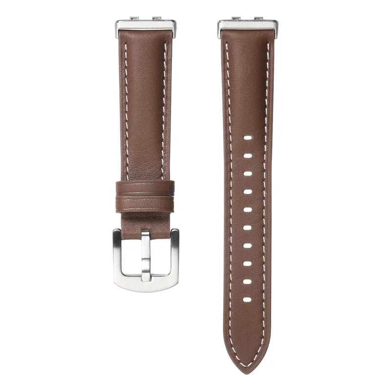 Strap for Huawei Band 11 Pro NFC  /  11 NFC  /  11 Pro  /  11 Genuine Cow Leather Band Quick Release Replacement Wristband - Brown