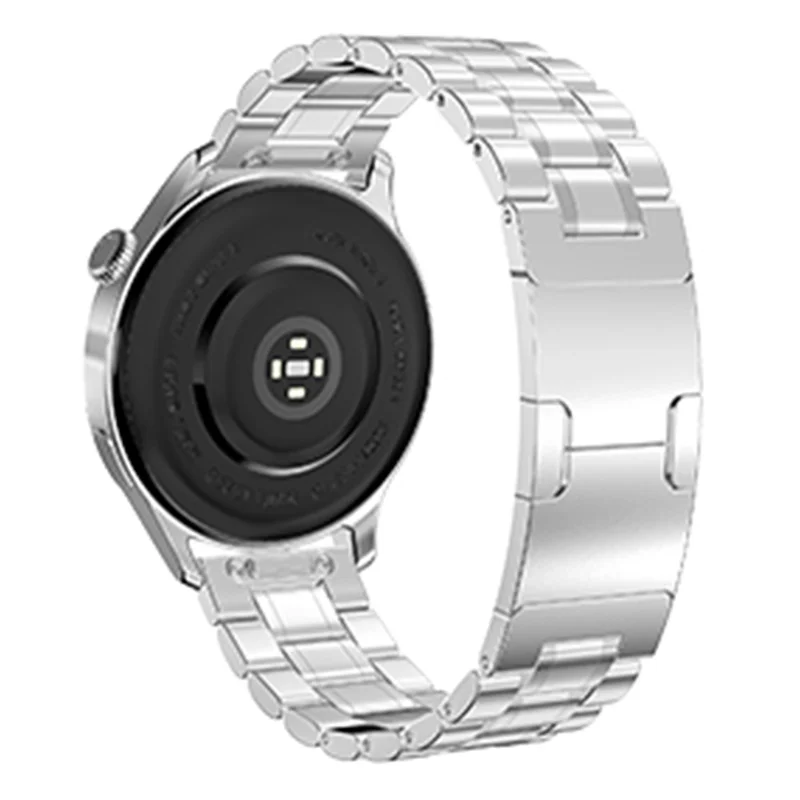 For Samsung Galaxy Watch 46mm Metal Strap Quick Release Five-Bead Stainless Steel Watch Band - Silver