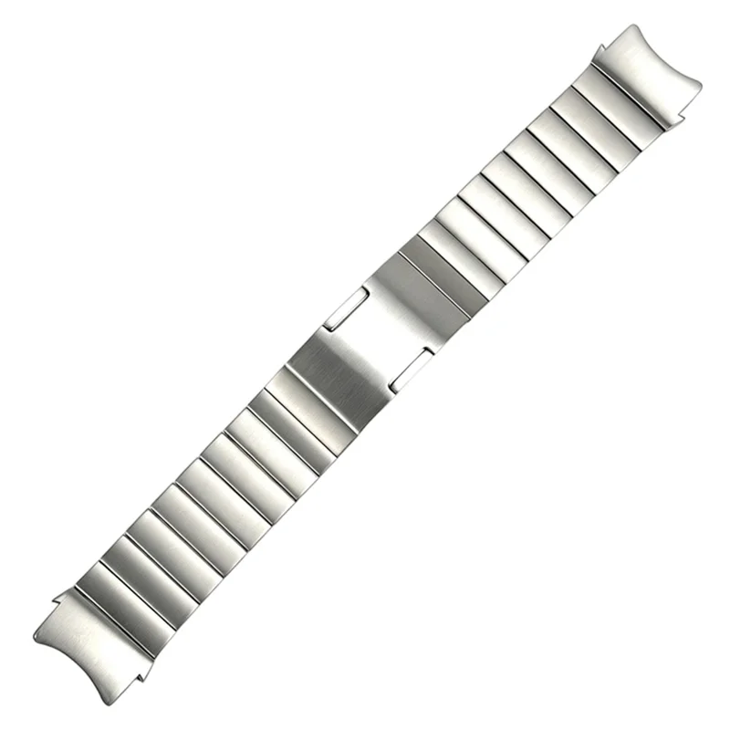 For Huawei Watch GT Runner 2 Titanium Alloy Watch Band Adjustable Bamboo Link Metal Strap - Silver