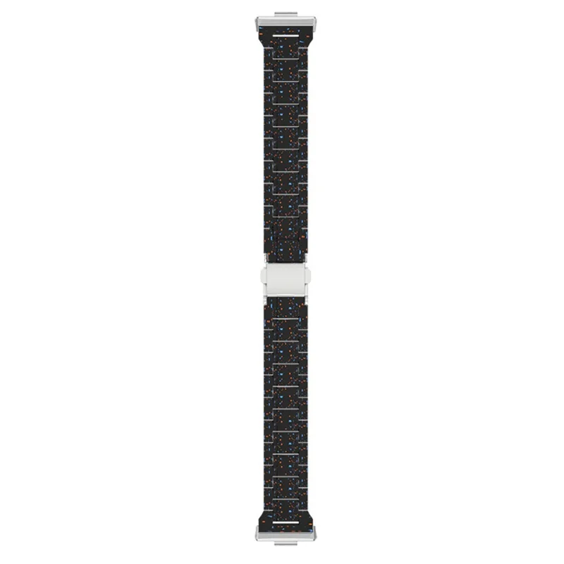 Band för Huawei Watch Fit 5 / Fit 5 Pro / Fit 4 / Fit 4 Pro / Fit 3, inkssprakmönster PC-armband - Svart